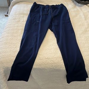 Cherokee Euphoria Women Scrubs Pant Mid Rise Tapered Leg  CK140A Navy Size L